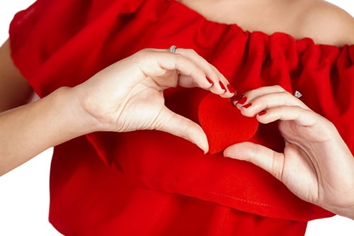 rode jurk valentijn
