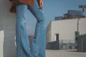 Detail Of A Girl Posing In An Urban Context