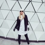 Fashion, zwart-wit outfit