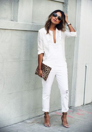 All white outfit - witte jeans
