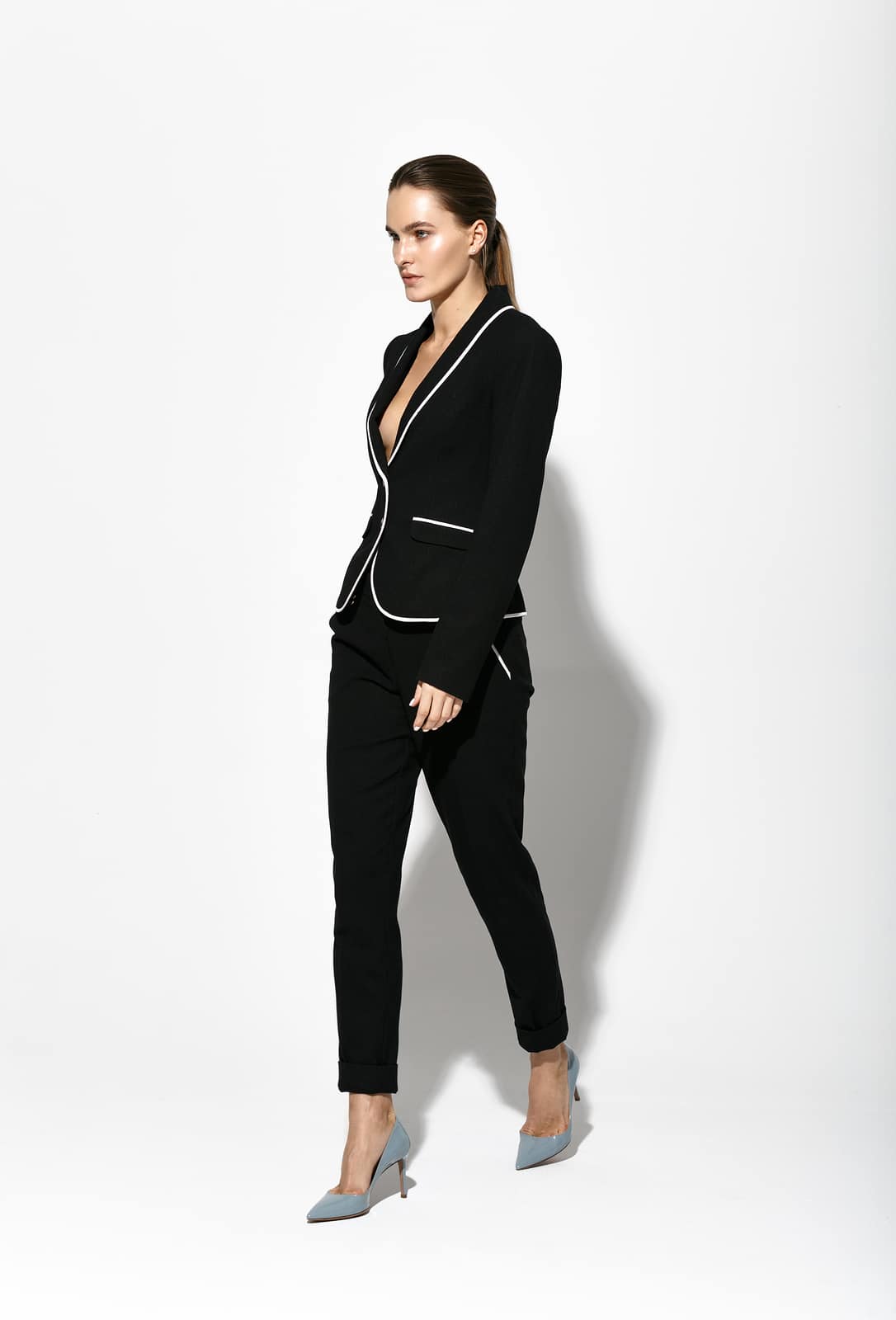 De blazer met pantalon