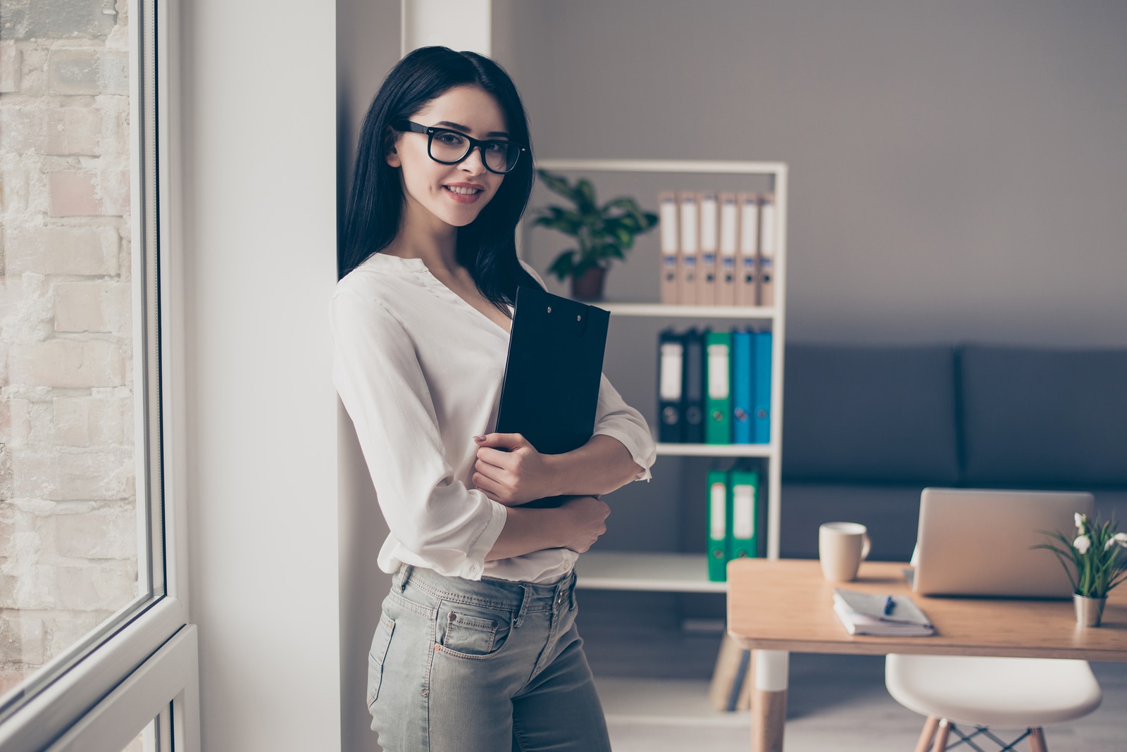 Kantoorlook met jeans - werk garderobe