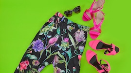 Gebloemde palazzo broek