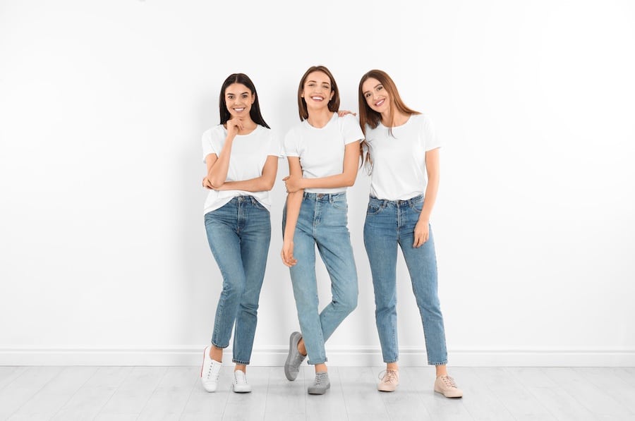 Vrouwen jeans straight leg modellen trendy
