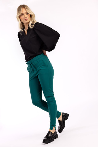 Stairdown trousers - dark green - 09429