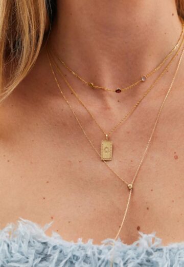 Anna+Nina Kettingen - Golden Twine Necklace 14K in gold
