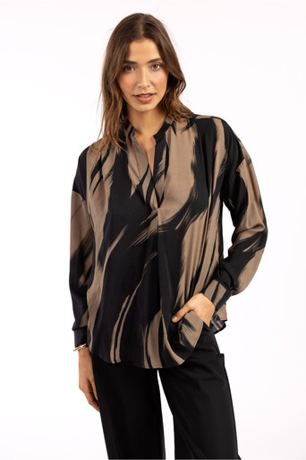 Alba voile forest top - black/earth - 09608