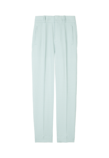 Vanilia Tapered waffle trousers Misty Blue