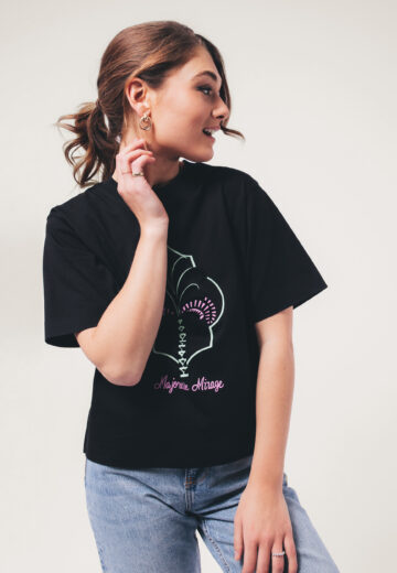 Pink Noir Flora T-shirt