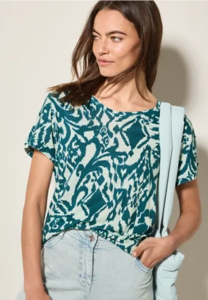 Shirt met knoopdetail