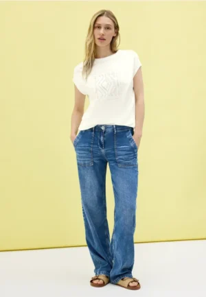 Shirt met glitterprint