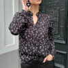 Bloemen Blouse Faye Zwart Wit