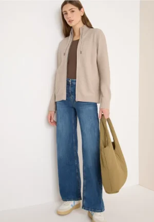 Vest met opstaande kraag