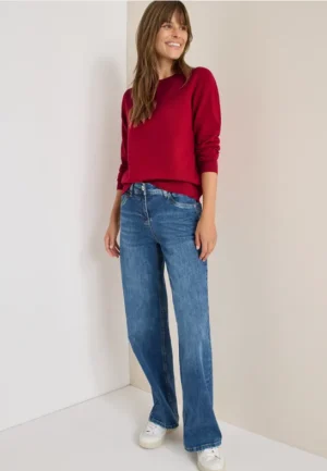 Zachte trui met ronde hals