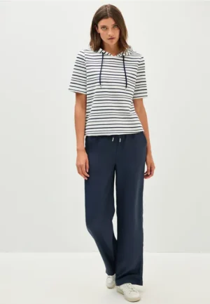 Gestreept shirt met capuchon