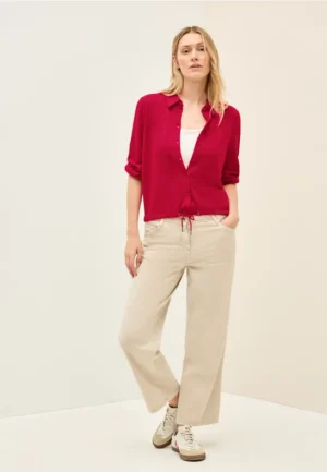 Lichtgewicht crêpe jas