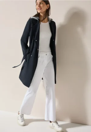 Trenchcoat met capuchon