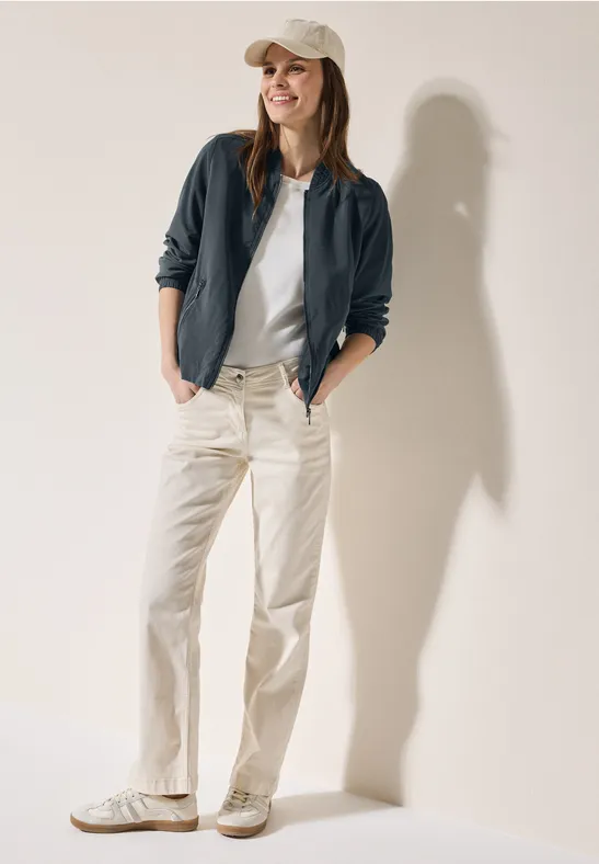 Blouson met een fijne textuur