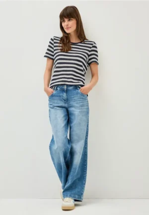 Gestreept ajour shirt