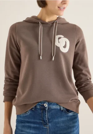 Hoodie met borduursel