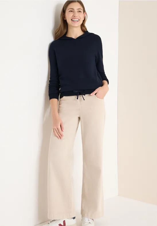 Hoodie met gallon strepen