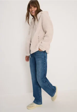 Teddy overshirt met capuchon