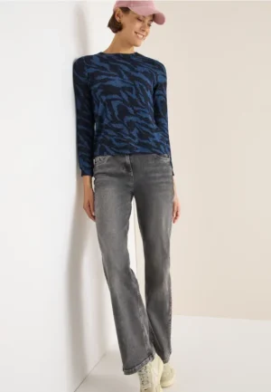 Gemêleerd shirt met patroon