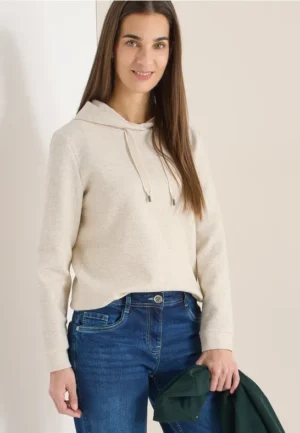 Hoodie met structuur