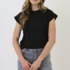 Muse Embroidery Tee Zwart