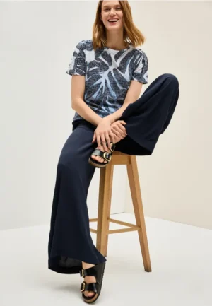 Shirt met Burnout patroon