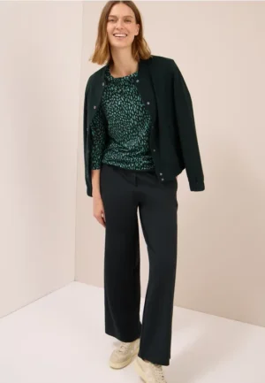 Shirt met geribde structuur