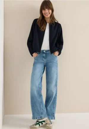 Blouson met glitterstrepen