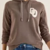 Hoodie met borduursel