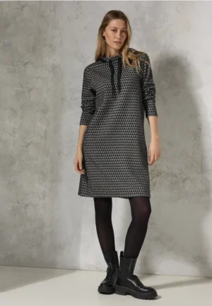 Minimale jacquard jurk