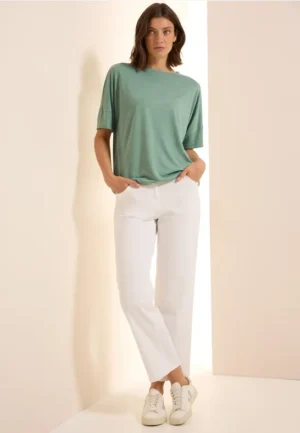 Shirt met decoratieve stenen