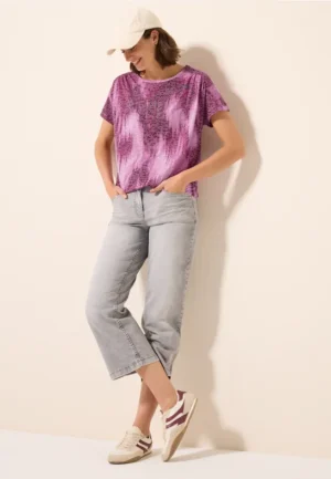 Shirt met uitbranding