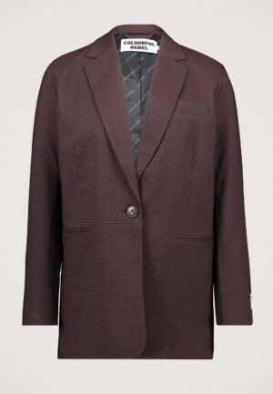 Colourful Rebel Mimmi Dogtooth Blazer