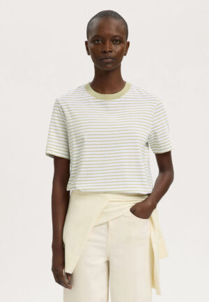 Selected Striped Boxy T-shirt
