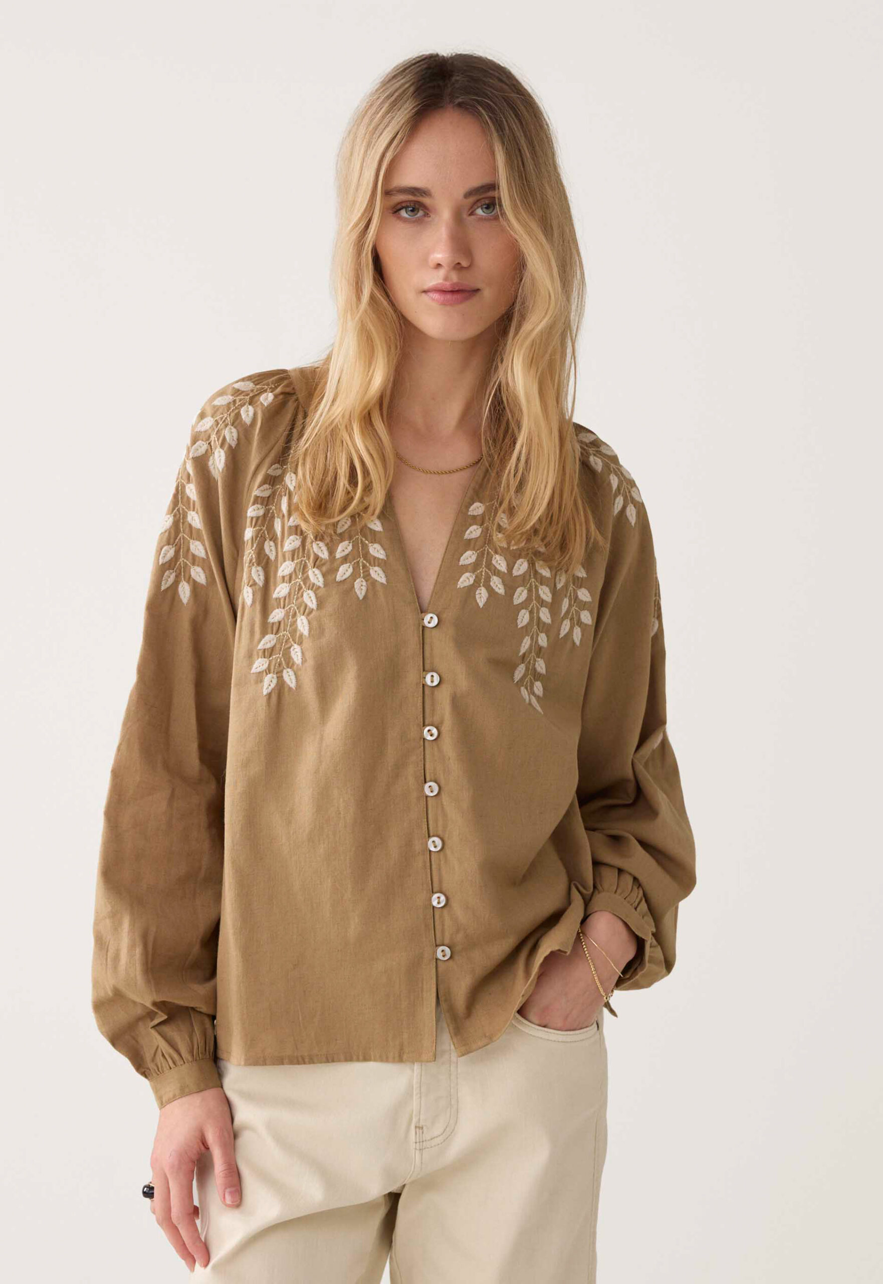 Summum Cotton Branches Blouse