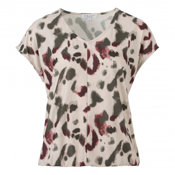 Enjoy - Beige | Dames | Blouse | Beige | M | regular | Kamst mode