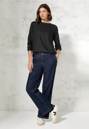 Blouse met ronde hals