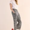 Broek met gedessineerde Wide Legs