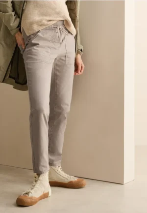 Broek met gewassen look