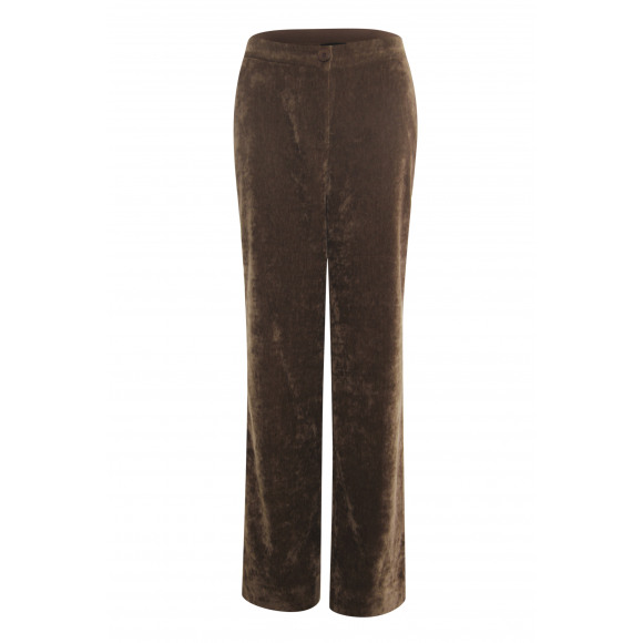 Poools - Bruin | Dames | Broek | Bruin | 46 | regular | Kamst mode