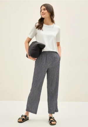 Crepe broek met rechte leg