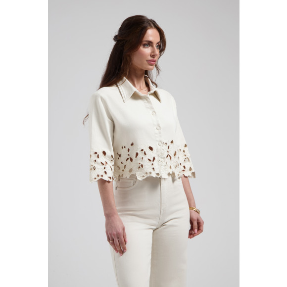 Florez - Wit | Dames | Jasje | Wit | XXL | regular | Kamst mode