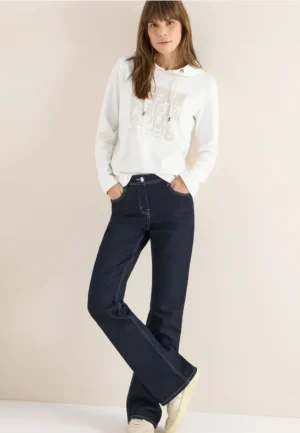 Hoodie shirt met folieprint