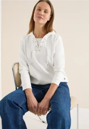 Hoodie shirt met touwtjes