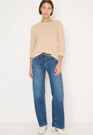 Shirt met zachte structuurmix