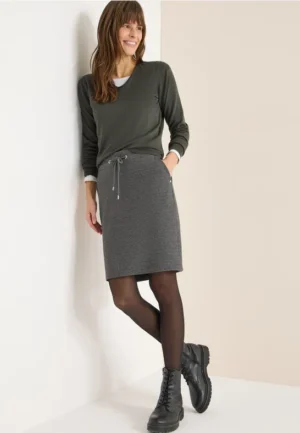 Tweekleurig gemêleerd Jogg-rokje